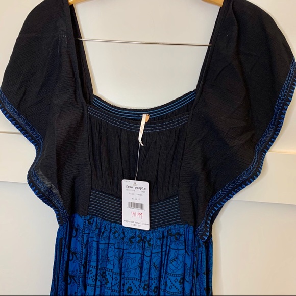 NWT Free People Maxi Boho square neck dress - Picture 7 of 8